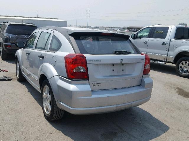 1B3HB48B37D264313 - 2007 DODGE CALIBER SX SILVER photo 3