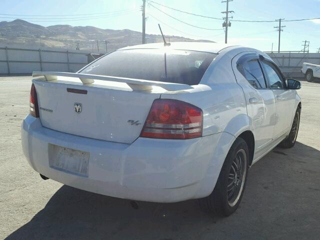 1B3LC76M58N649431 - 2008 DODGE AVENGER R/ WHITE photo 4