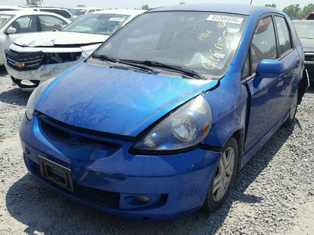 JHMGD38667S024412 - 2007 HONDA FIT S 蓝色 照片 2
