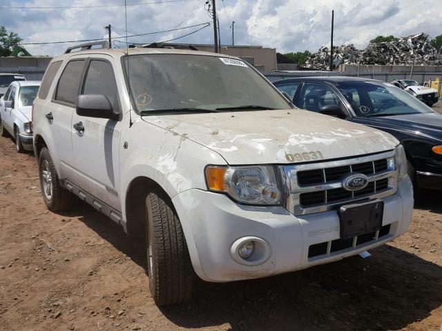 1FMCU59H88KA90033 - 2008 FORD ESCAPE HEV WHITE photo 1