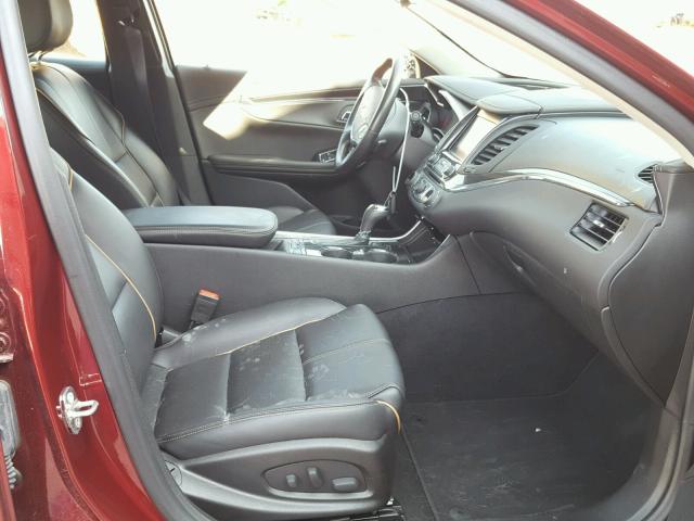 2G1145S32H9170609 - 2017 CHEVROLET IMPALA PRE წითელი ფოტო 5