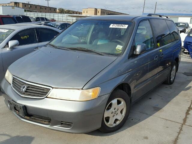 2HKRL18731H534667 - 2001 HONDA ODYSSEY EX GRAY photo 2