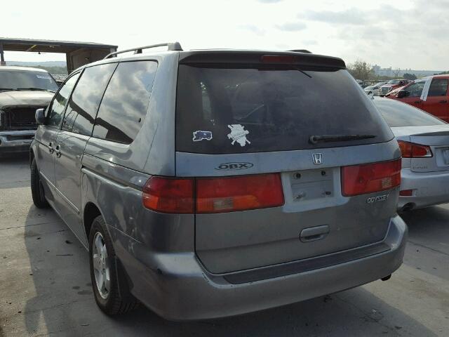 2HKRL18731H534667 - 2001 HONDA ODYSSEY EX GRAY photo 3