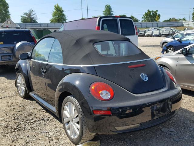 3VWRG31Y08M401109 - 2008 VOLKSWAGEN NEW BEETLE 黑色 照片 3