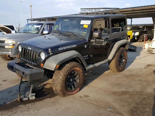 1C4AJWAG6CL117231 - 2012 JEEP WRANGLER S BLACK photo 2