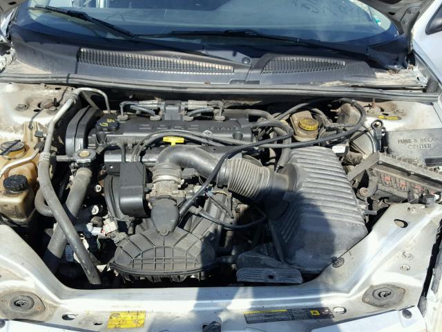 1C3EL46X14N374834 - 2004 CHRYSLER SEBRING LX SILVER photo 7