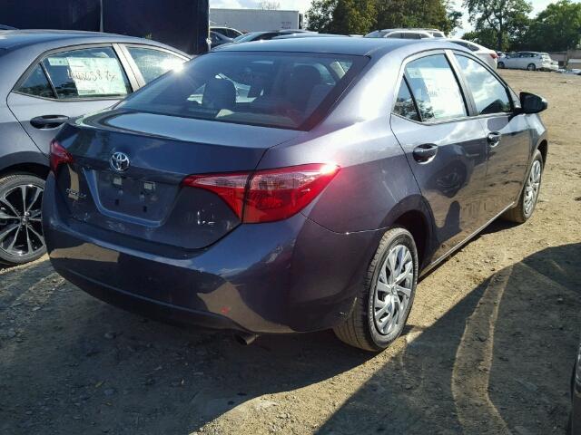 5YFBURHE0HP719042 - 2017 TOYOTA COROLLA BLUE photo 4