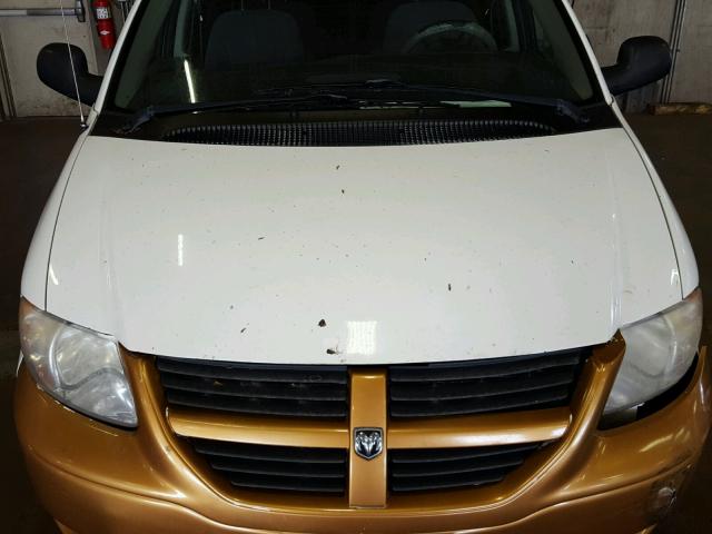 1D8GP45R87B139463 - 2007 DODGE CARAVAN SX TWO TONE photo 7