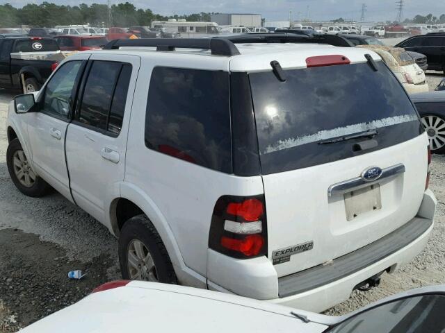 1FMEU6DE1AUA72981 - 2010 FORD EXPLORER X WHITE photo 3