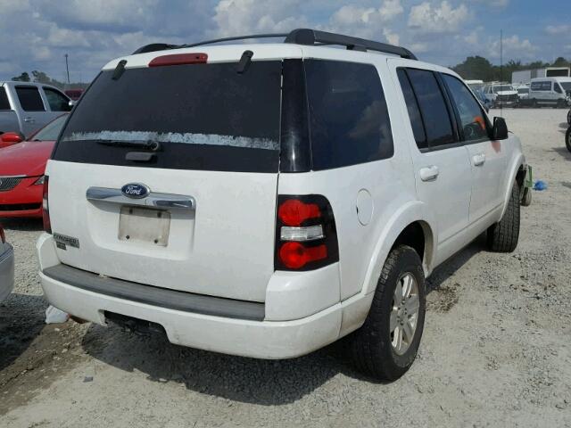 1FMEU6DE1AUA72981 - 2010 FORD EXPLORER X WHITE photo 4