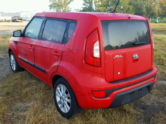 KNDJT2A63C7399587 - 2012 KIA SOUL RED photo 3