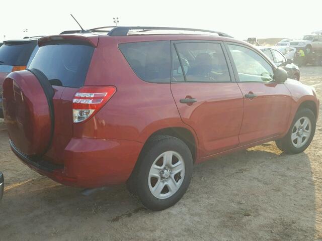 2T3ZF4DV6BW105336 - 2011 TOYOTA RAV4 RED photo 4