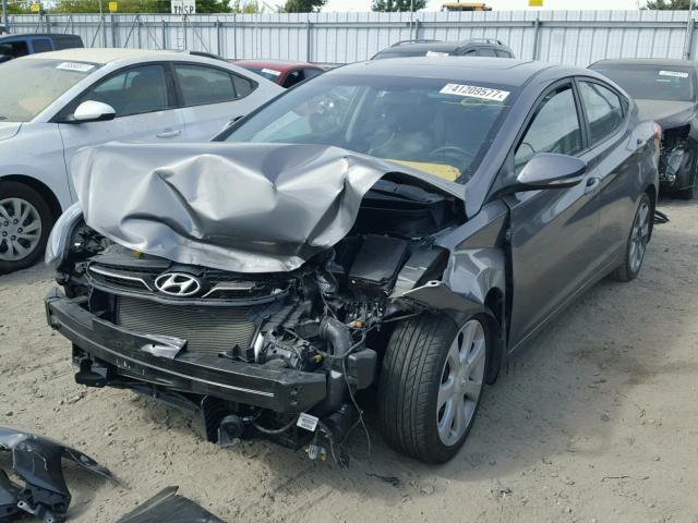 5NPDH4AE7DH298745 - 2013 HYUNDAI ELANTRA GL GRAY photo 2