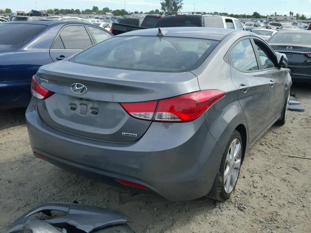 5NPDH4AE7DH298745 - 2013 HYUNDAI ELANTRA GL GRAY photo 4