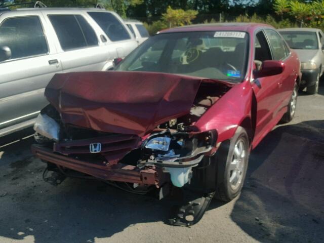 1HGCG66852A005024 - 2002 HONDA ACCORD EX BURGUNDY photo 2