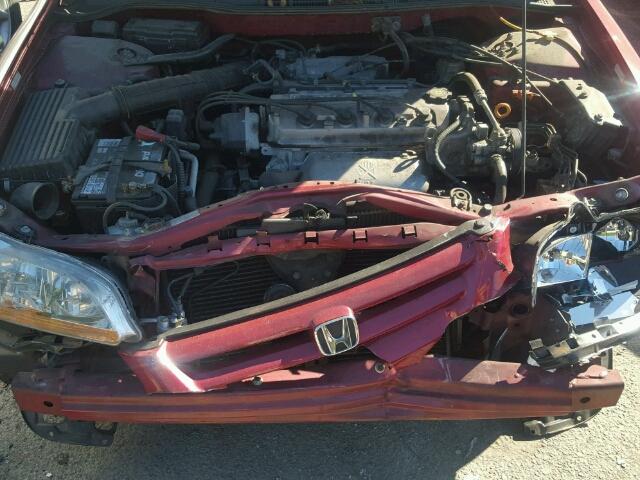 1HGCG66852A005024 - 2002 HONDA ACCORD EX BURGUNDY photo 7