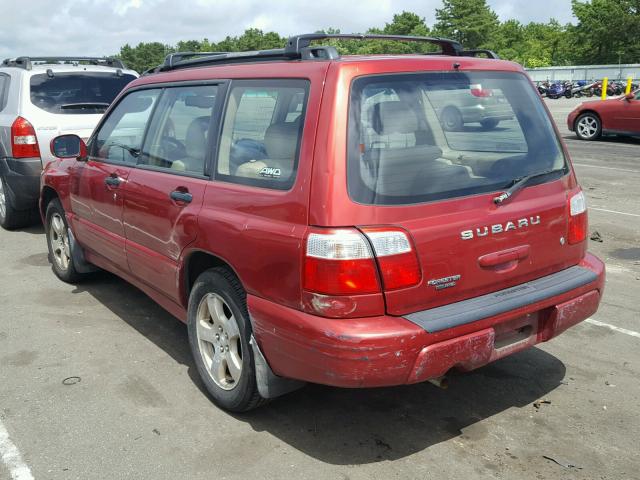 JF1SF65602G752644 - 2002 SUBARU FORESTER S RED photo 3