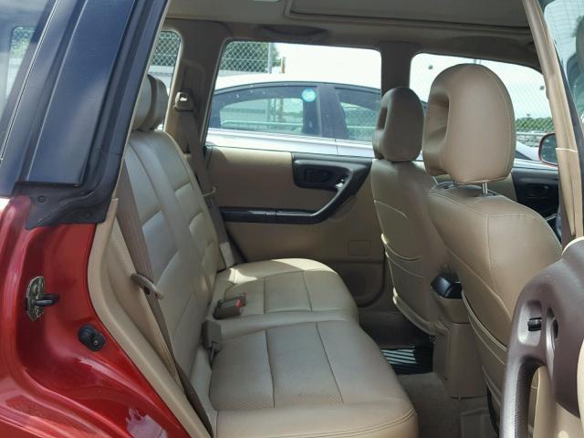 JF1SF65602G752644 - 2002 SUBARU FORESTER S RED photo 6
