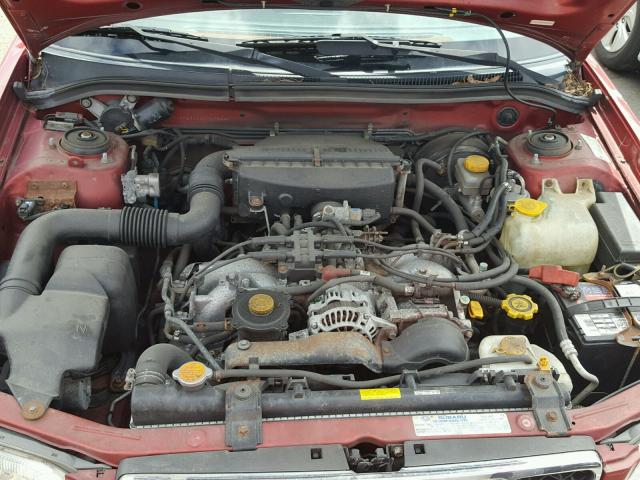 JF1SF65602G752644 - 2002 SUBARU FORESTER S RED photo 7