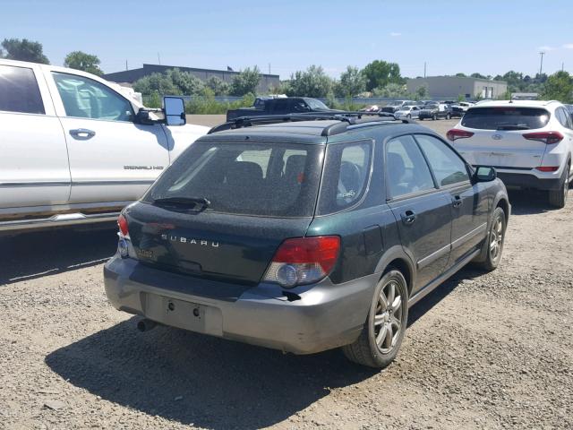 JF1GG68515H800284 - 2005 SUBARU IMPREZA OU GREEN photo 4