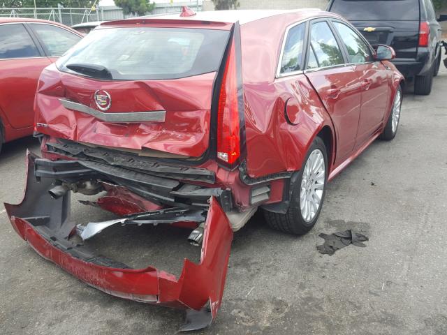 1G6DJ8EY3B0120490 - 2011 CADILLAC CTS PERFOR RED photo 4