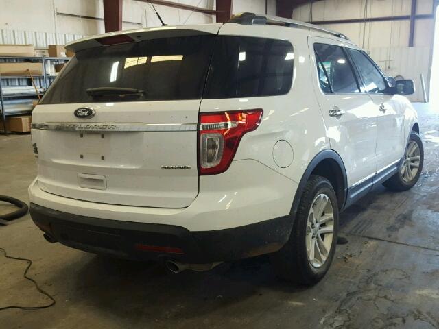 1FM5K7D82EGB09644 - 2014 FORD EXPLORER WHITE photo 4