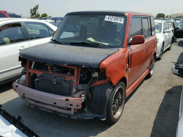 JTLKT334740166185 - 2004 TOYOTA SCION XB Orange Foto 2