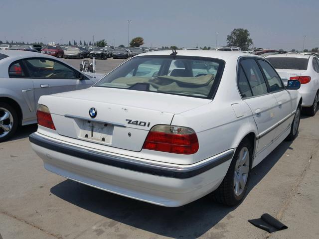 WBAGG83491DN84610 - 2001 BMW 740 I AUTO WHITE photo 4