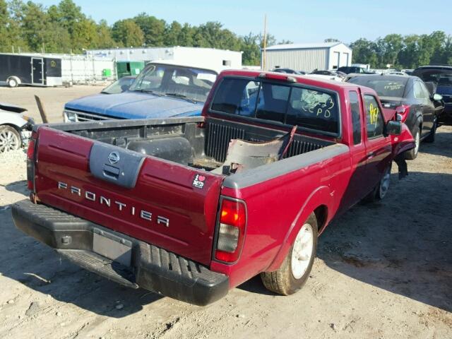 1N6DD26T13C422233 - 2003 NISSAN FRONTIER RED photo 4