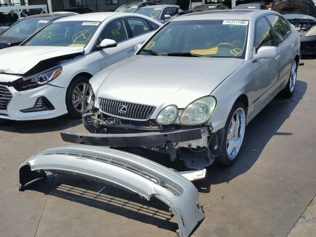 JT8BL69S010005559 - 2001 LEXUS GS 430 SILVER photo 2