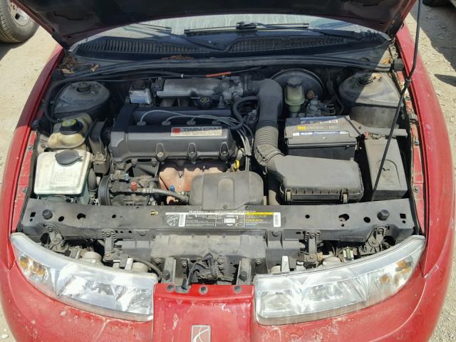 1G8ZG1279VZ210614 - 1997 SATURN SC2 RED photo 7