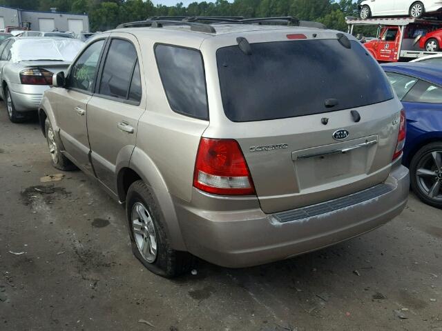 KNDJD733965554124 - 2006 KIA SORENTO SILVER photo 3