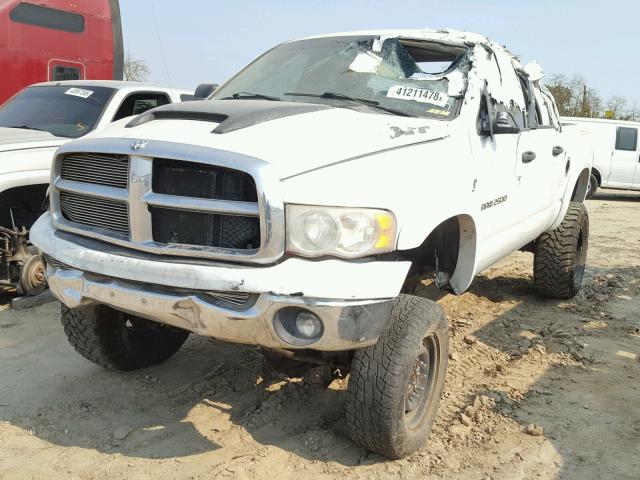 3D7KS28C05G809665 - 2005 DODGE RAM 2500 S WHITE photo 2