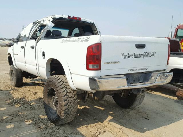 3D7KS28C05G809665 - 2005 DODGE RAM 2500 S WHITE photo 3