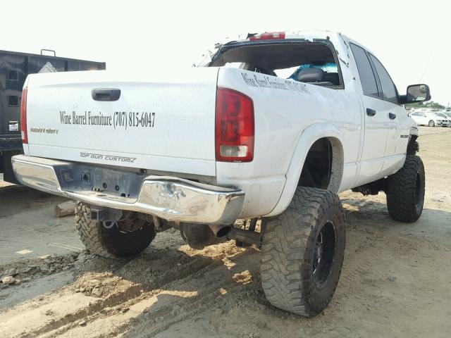 3D7KS28C05G809665 - 2005 DODGE RAM 2500 S WHITE photo 4