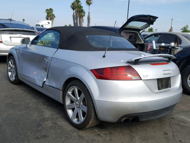 TRUMF38J981017440 - 2008 AUDI TT 2.0T SILVER photo 3