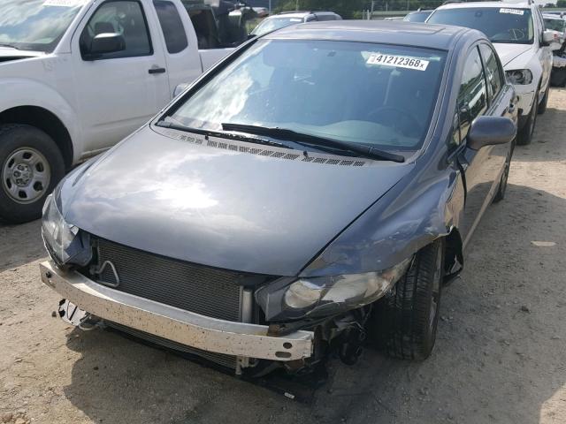 2HGFA15919H318028 - 2009 HONDA CIVIC EXL GRAY photo 2