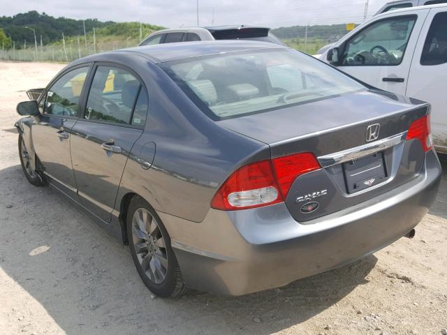 2HGFA15919H318028 - 2009 HONDA CIVIC EXL 灰色 照片 3