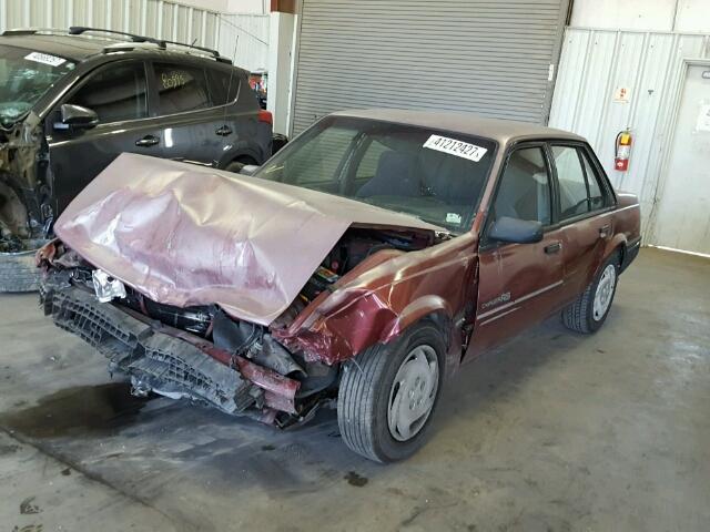 1G1JC544XP7224537 - 1993 CHEVROLET CAVALIER V MAROON photo 2