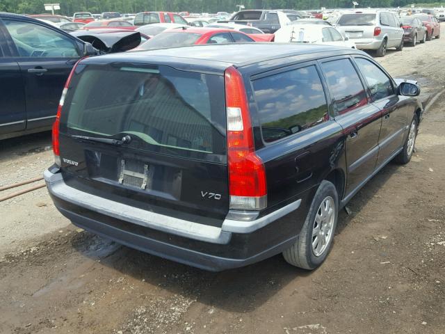 YV1SW61R822236761 - 2002 VOLVO V70 BLACK photo 4