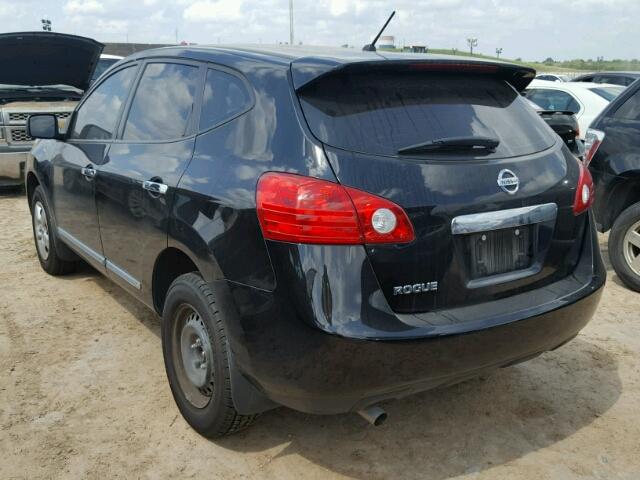 JN8AS5MT6CW600186 - 2012 NISSAN ROGUE BLACK photo 3