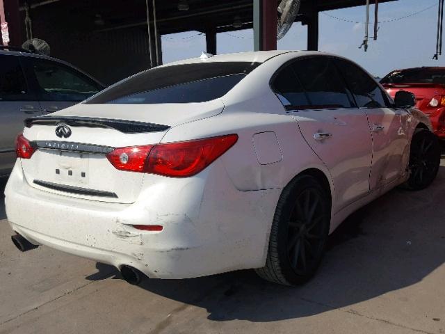 JN1EV7AP1GM300356 - 2016 INFINITI Q50 PREMIU WHITE photo 4