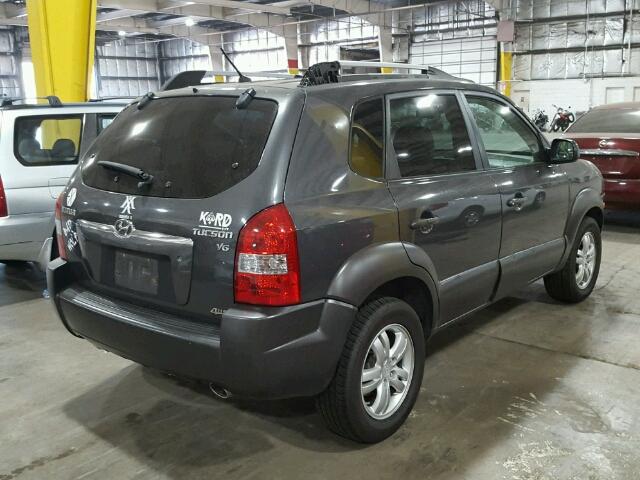 KM8JN72D77U493866 - 2007 HYUNDAI TUCSON SE BLACK photo 4