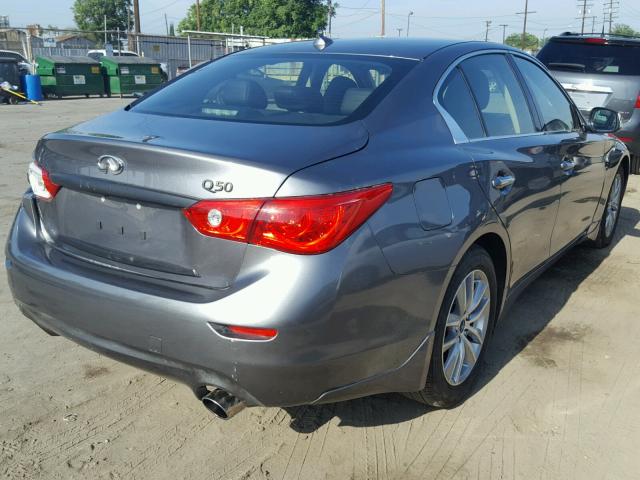 JN1EV7AP2HM740104 - 2017 INFINITI Q50 PREMIU GRAY photo 4