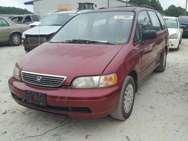 JHMRA186XTC010765 - 1996 HONDA ODYSSEY BA MAROON photo 2