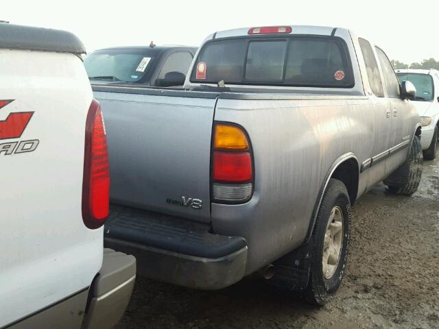 5TBRT34122S274697 - 2002 TOYOTA TUNDRA ACC GRAY photo 4