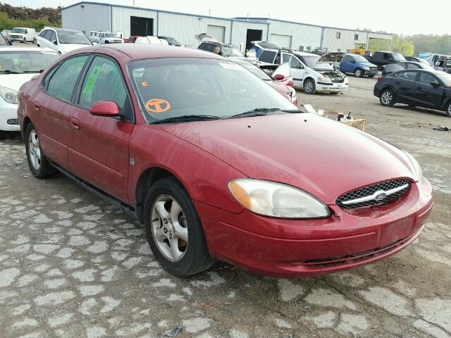 1FAFP55S9YA149483 - 2000 FORD TAURUS SES MAROON photo 1