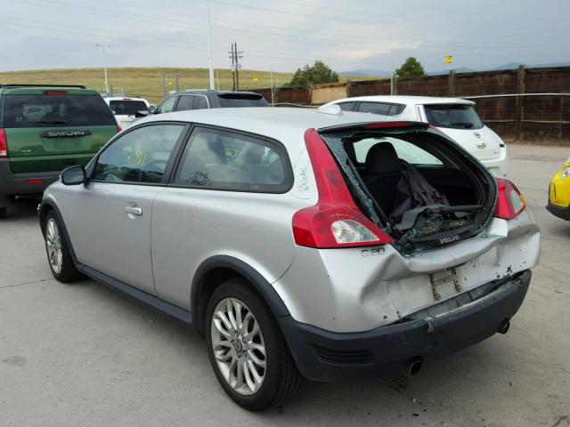 YV1MK672582048688 - 2008 VOLVO C30 T5 SILVER photo 3