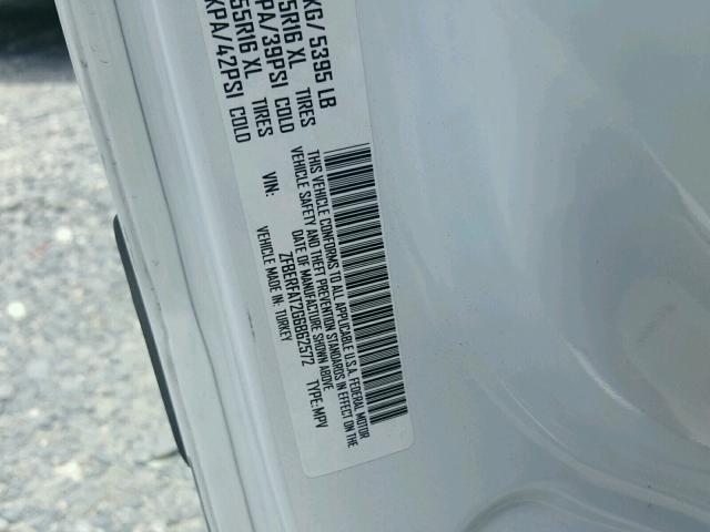 ZFBERFAT2G6B62572 - 2016 RAM PROMASTER 白色 照片 10