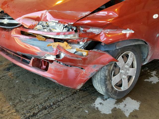 KL1TD66688B260296 - 2008 CHEVROLET AVEO BASE Կարմիր լուսանկար 9